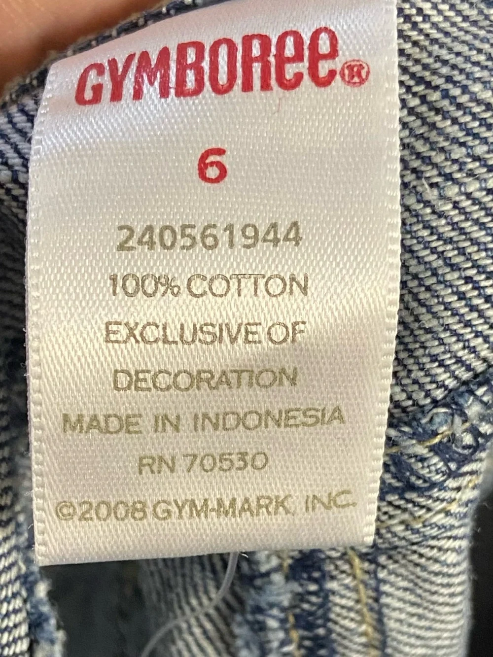 Gymboree Girls Jeans Flare Leg Embroidered Size 6 NWT